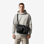 Elegant Black Crossbody Bag with 13.3-Inch Laptop Space