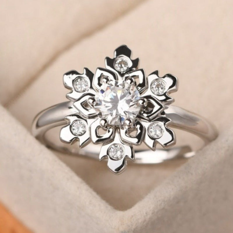 Minimalist Micro-Pavé Round Zirconia Ring