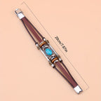 Vintage-Style Turquoise Buckle Bracelet