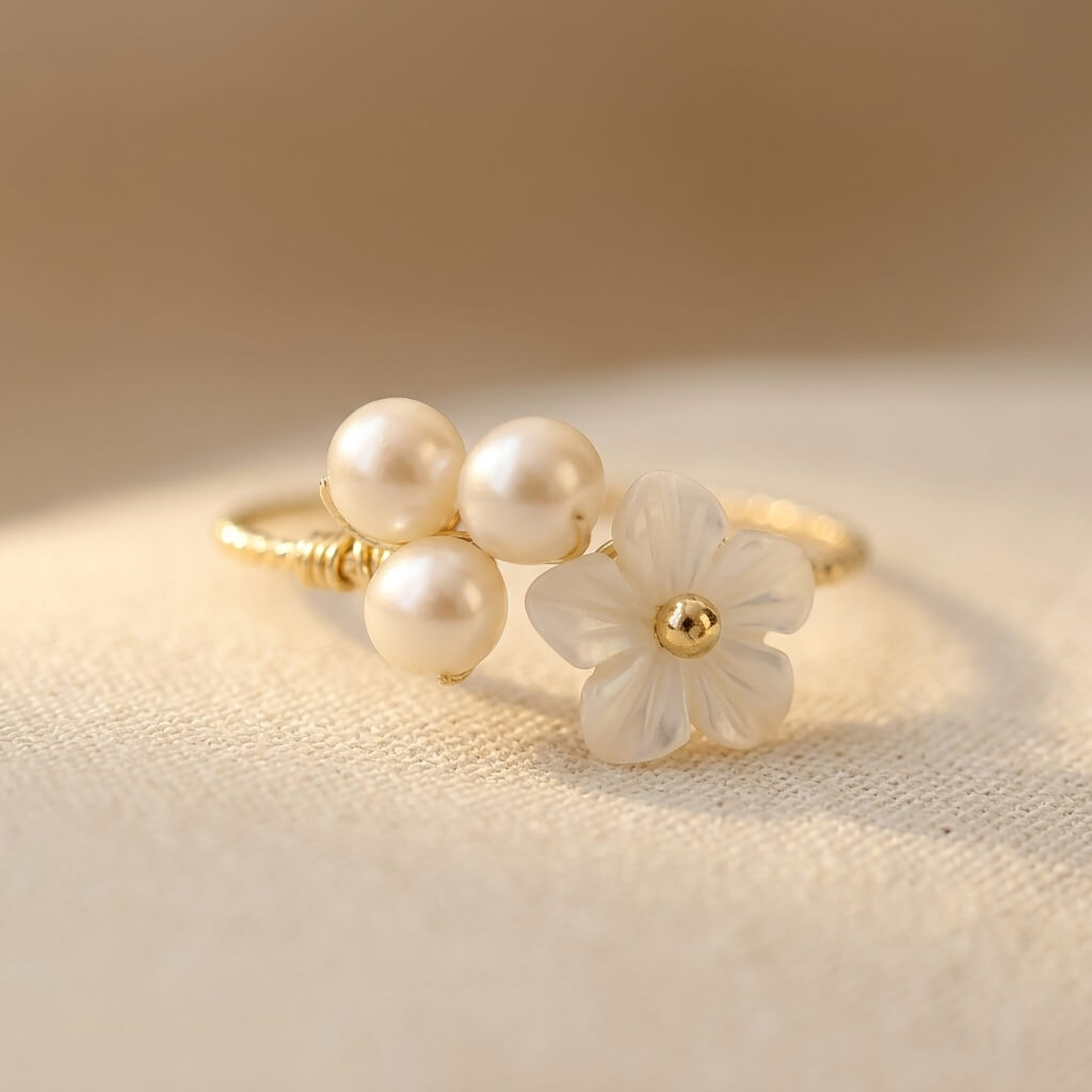 Delicate Artisan Gold-Tone Ring