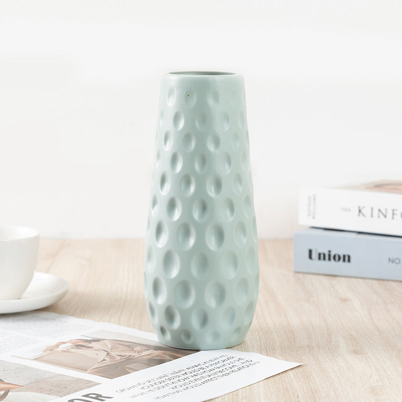Nordic Style Plastic Decorative Vase – Break-Resistant, Lightweight, Multiple Colours