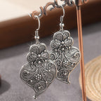Filigree Heart Hook Earrings
