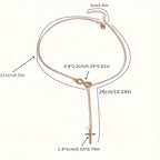 Simple Infinity Cross Short Necklace
