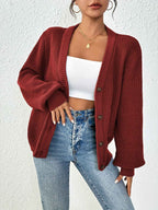 Longline Draped Cardigan for Layering Over Dresses