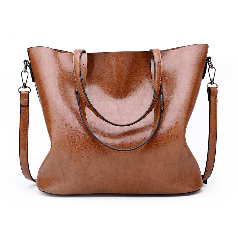 Minimalistische PU Shopper met Ritssluiting