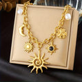 Goudkleurige hemelse ketting