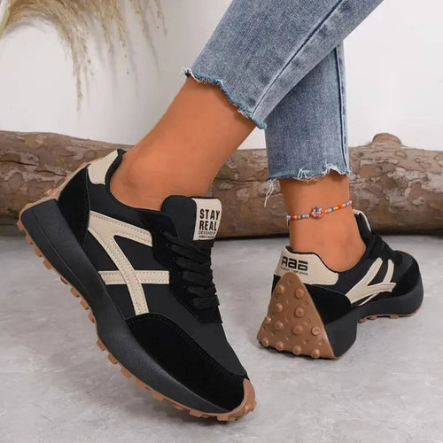 Chunky Low-Top Trainers with Textured Sole