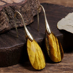 Bohemian Tiger's Eye Drop Earrings