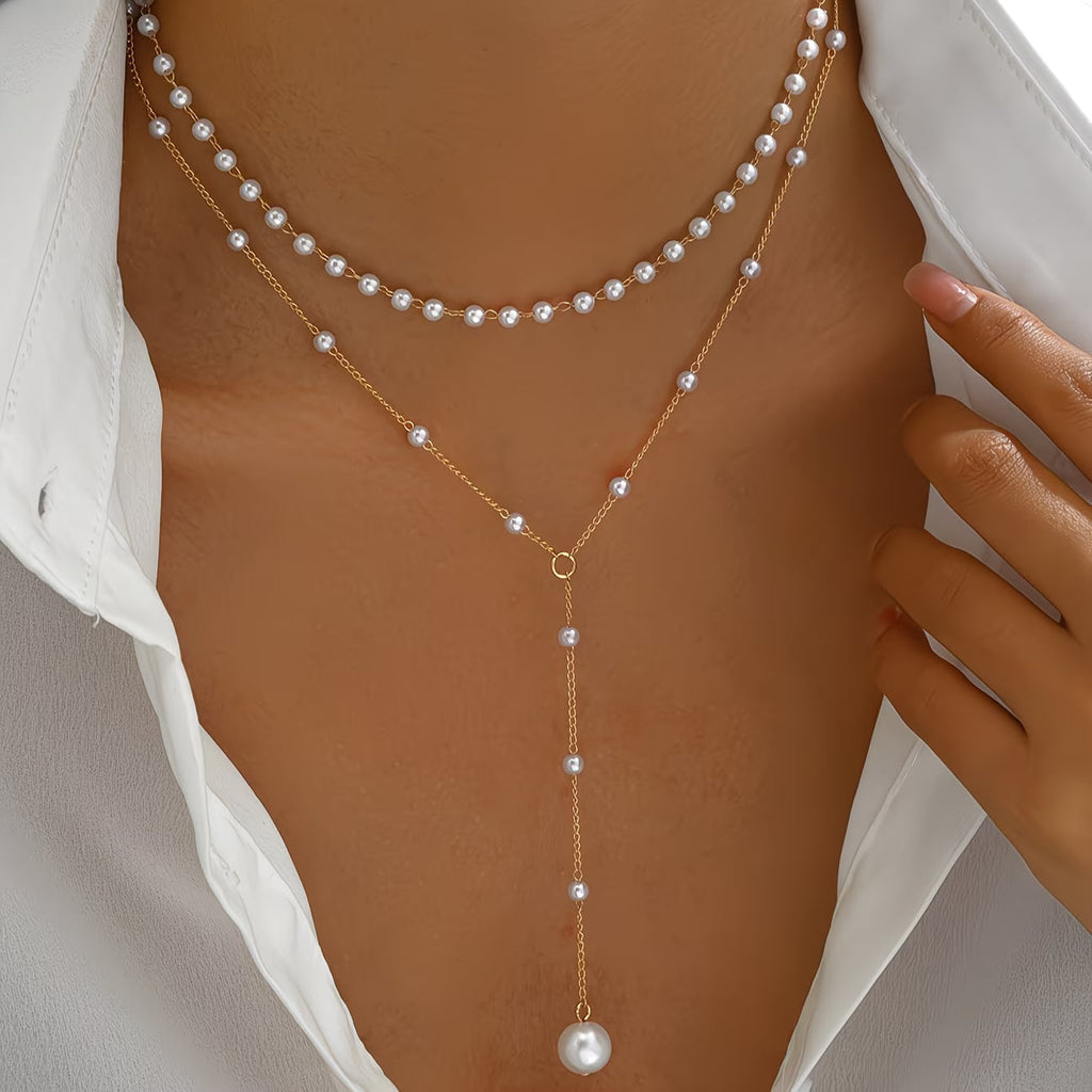 Graduated Pearl Strand Necklace