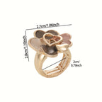 Handmade Bohemian Enamel Heart Gold-Plated Ring