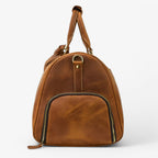 Elegante reistas van volnerf leer, 55cm