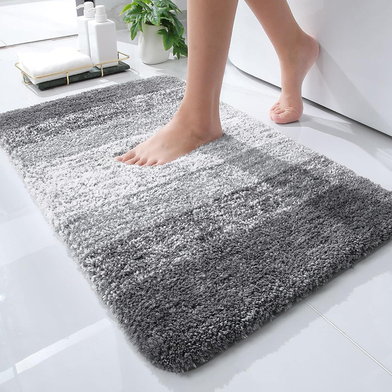Snowflake Print Microfibre Non-Slip Floor Mat – Soft, Machine Washable, Multi-Colour
