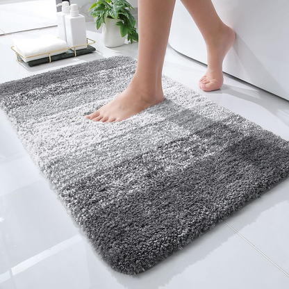 Snowflake Print Microfibre Non-Slip Floor Mat – Soft, Machine Washable, Multi-Colour