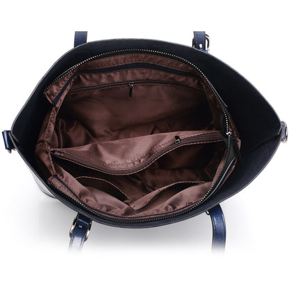Minimalistische PU Shopper met Ritssluiting