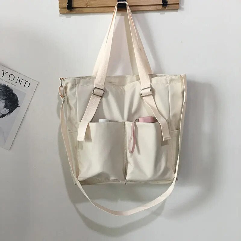 Large Waterproof Oxford Fabric Crossbody Bag with Zip