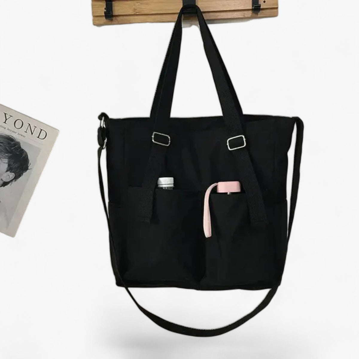Large Waterproof Oxford Fabric Crossbody Bag with Zip