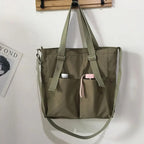 Large Waterproof Oxford Fabric Crossbody Bag with Zip