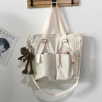 Large Waterproof Oxford Fabric Crossbody Bag with Zip