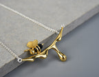 Dripping Honey and Bee Necklace