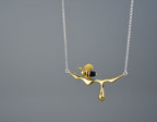 Dripping Honey and Bee Necklace