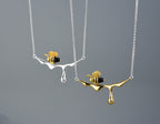 Dripping Honey and Bee Necklace
