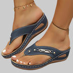 Adjustable Strap Sandals with Contoured Footbed Support