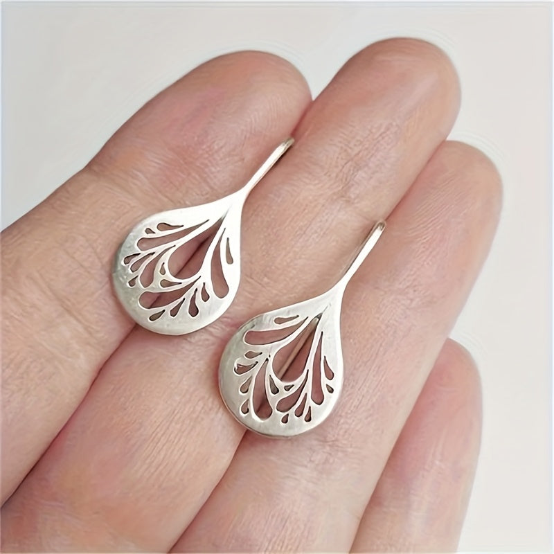 Handcrafted Teardrop Filigree Drop Earrings
