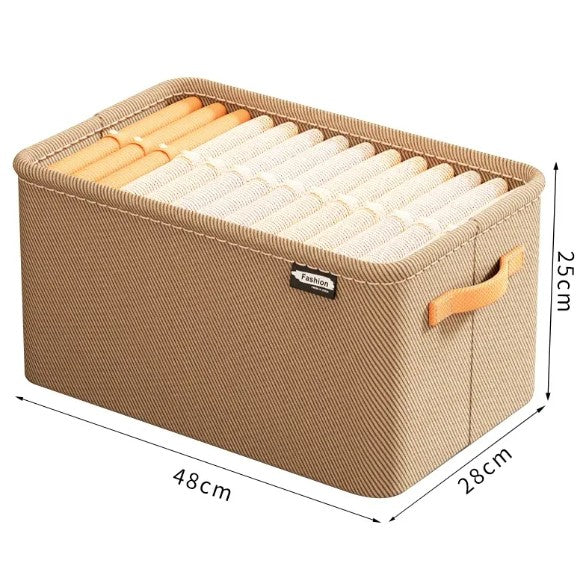 Foldable Fabric Clothes Storage Box – Wardrobe & Under-Bed Organiser