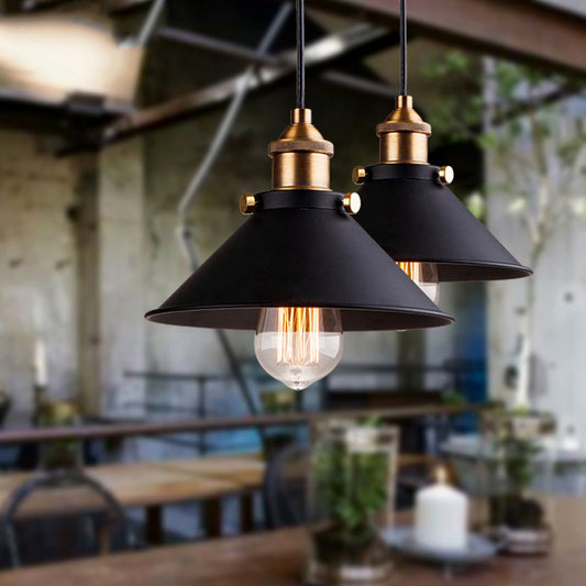 Industrial Pendant Light – Vintage Iron Ceiling Lamp for Kitchen, Dining & Hallway