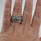 Carved Gemstone-Look Ring