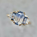Vintage-Style Blue Glass Ring