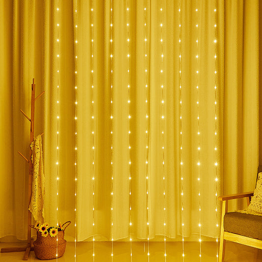 LED Waterfall String Lights – USB Decorative Fairy Light Curtain for Indoor & Outdoor