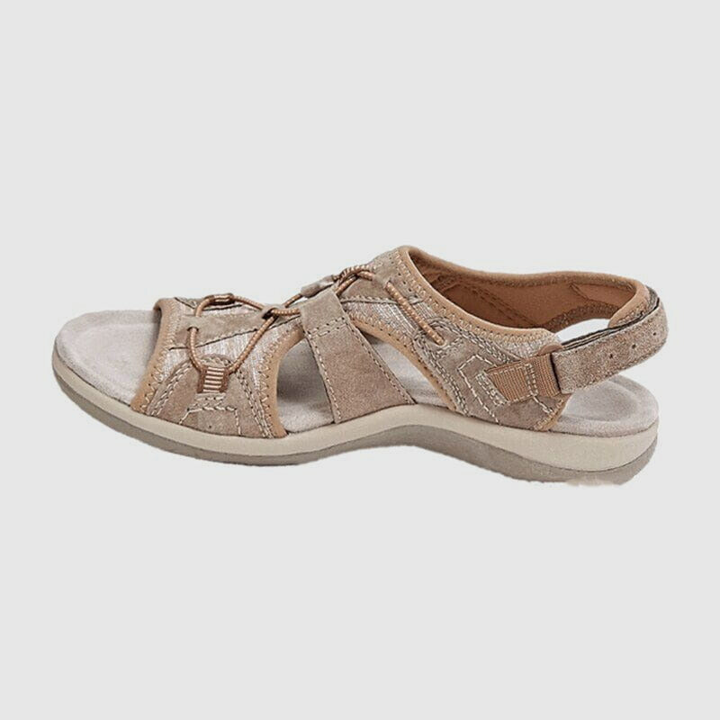 Cut-Out Strap Sport Flat Sandals
