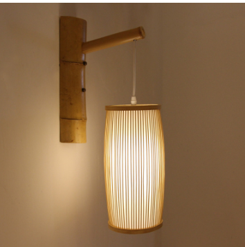 Bamboo Pendant Light – Handwoven Rattan-Style Ceiling Lamp for Dining Room & Bedroom