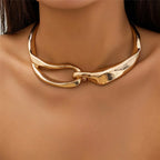 Vintage-Style Gold-Tone Statement Necklace