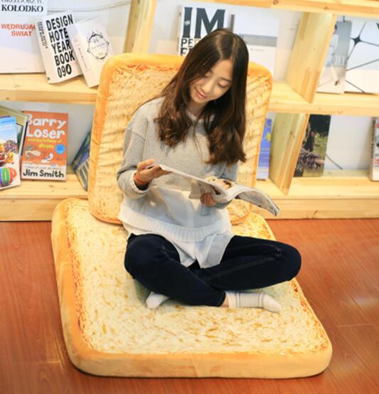 Toast Plush Pillow – Soft Novelty Cushion, Fun Bread-Shaped Home Decor