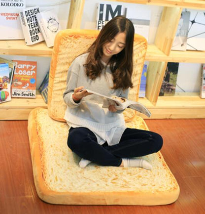 Toast Plush Pillow – Soft Novelty Cushion, Fun Bread-Shaped Home Decor