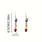 Boho Gemstone Drop Earrings in Many Stones