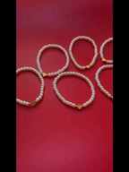 Armband met hart en initiaal van A tot Z