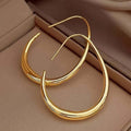 Vintage-Style Gold-Tone Hoop Earrings