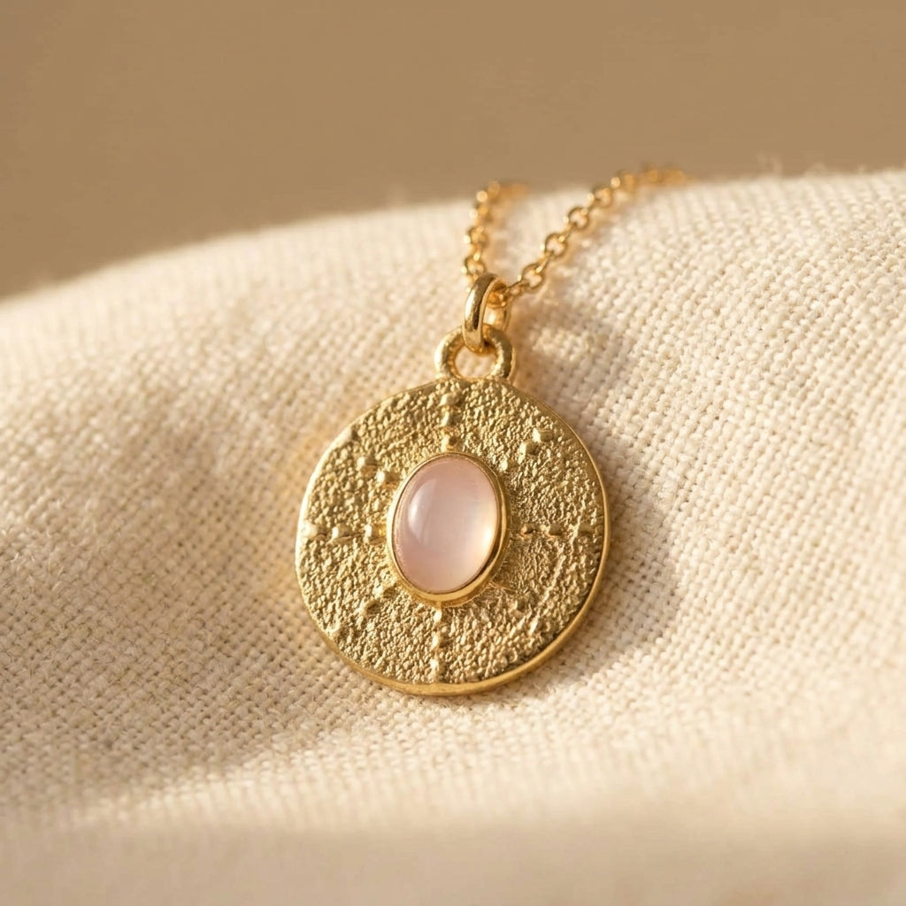 Stone Pendant Chain Necklace