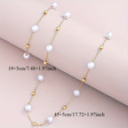 Fijne sieradenset met parelketting