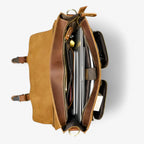 Men's Craftsman-Quality Leather Laptop Briefcase