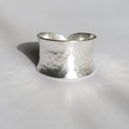 Adjustable Handmade Hammered Texture Ring