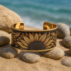 Sunflower Cuff Bracelet