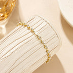 Zirconia Gold-Plated Tennis Bracelet