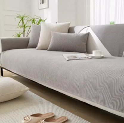 Anti-Slip Sofa Cover – Soft Chenille Couch Slipcover & Protector