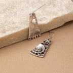 Bohemian Spiral Engraved Ethnic Drop Earrings