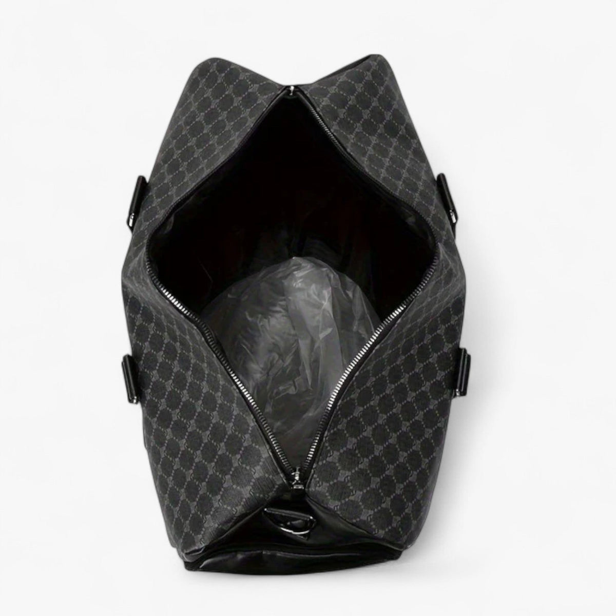 Men's Compact Urban Shoulder Bag with Leaf Pattern