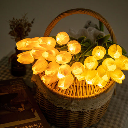 LED Tulip Flower Lights – Battery Decorative Bouquet String Light for Weddings & Parties